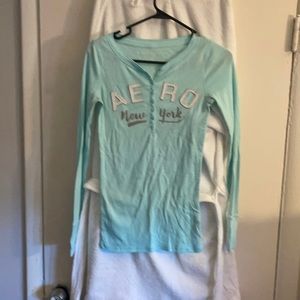 Baby blue long sleeve Aeropostale size small